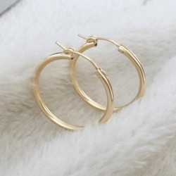 14k gold filled hoop earrings