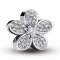 Flower bead with zirconia