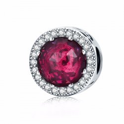 red cucic zirconia bead  red cucic zirconia bead