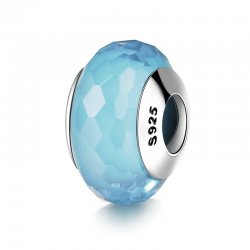 Aquamarine glass bead  Aquamarine glass bead