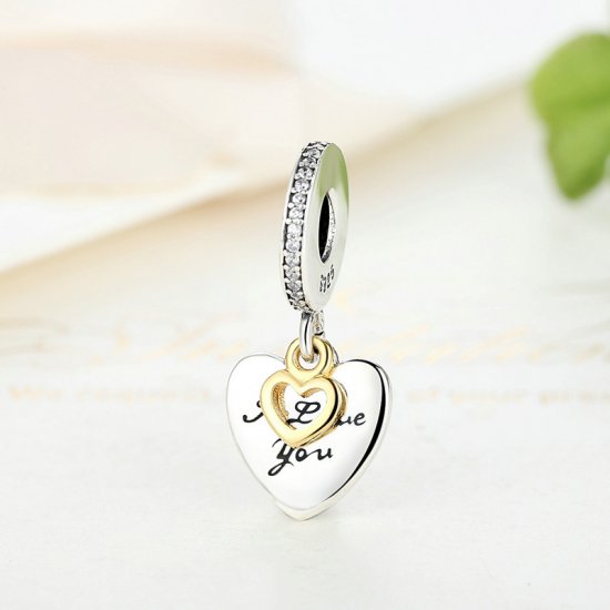 "I love you forever" pendant charm 