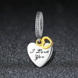 "I love you forever" pendant charm 