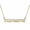 18K Gold Plated Roman Numeral Necklace