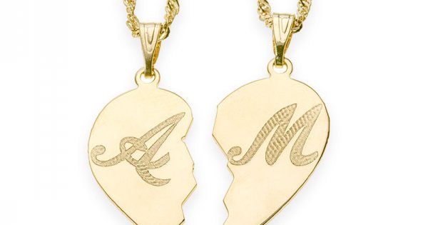 Broken Heart Name 18K gold plated EnvyHer