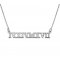 Roman Numeral Silver Necklace