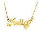 Name and Heart at the Bottom 18K Gold Plating  