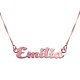 18K Rose Gold Plated Kitten Style Name Necklace