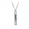 Vertical Sterling Silver Bar Necklace