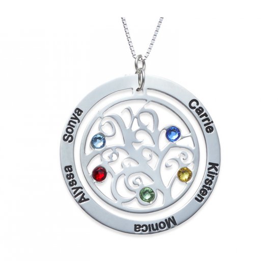Family Tree Necklace in Sterling silver