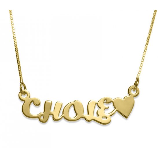 Name And Heart Necklace 