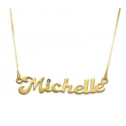 Name Necklace With Swarovski Stone Name Necklace With Swarovski Stone