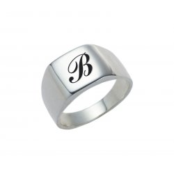 Silver Rounded Square Ring Silver Rounded Square Ring