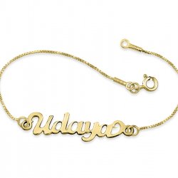 Gold Plated Name Anklet Gold Plated Name Anklet