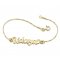 Gold Plated Name Anklet