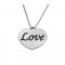 Sterling Silver Personalized Heart Necklace