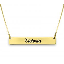 Gold Plated Bar Necklace Gold Plated Bar Necklace
